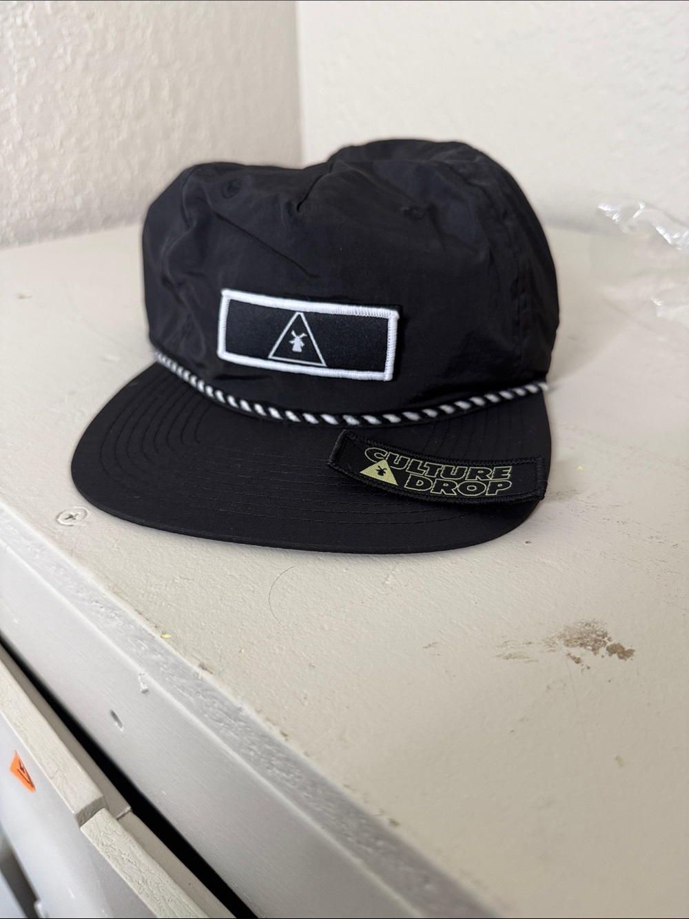Culture Drop Dutch bros Black Rope-Trim 5-Panel Cap With Culture Drop patch